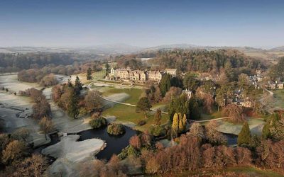 In the heart of Dartmoor National Park and 15 minutes from the A30, the historic, luxurious Bovey Castle sits high on the valley's edge.