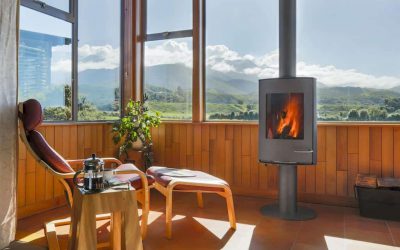 Situated between the mountains and the sea, Hapuku Lodge boasts stunning views of Kaikoura and Pacific Ocean